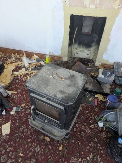 wood burning stove