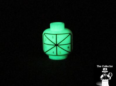 Lego Glow In The Dark Factory Test Print Head Printer Alignment Prototype Rare And Hard To Find