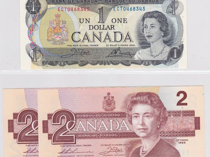 Canada Banknotes x 3