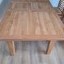 Beautiful extendable solid oak table and chairs Image 3