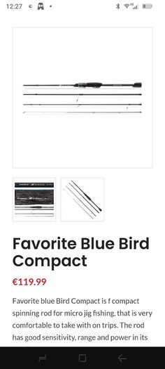 Favorite bluebird compact/travel 1-7g 764