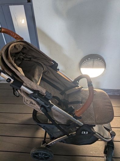 Single Buggy _ amababy brown color_superlight weight