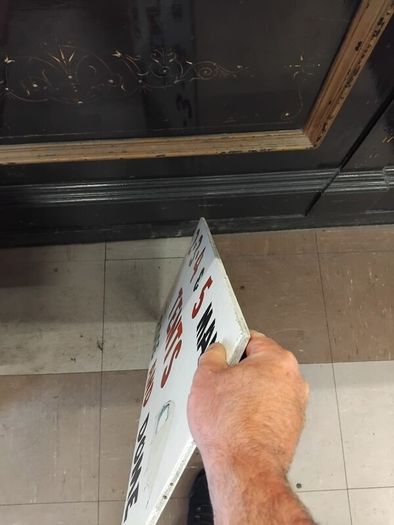 Vintage Hand Painted Wood Sign