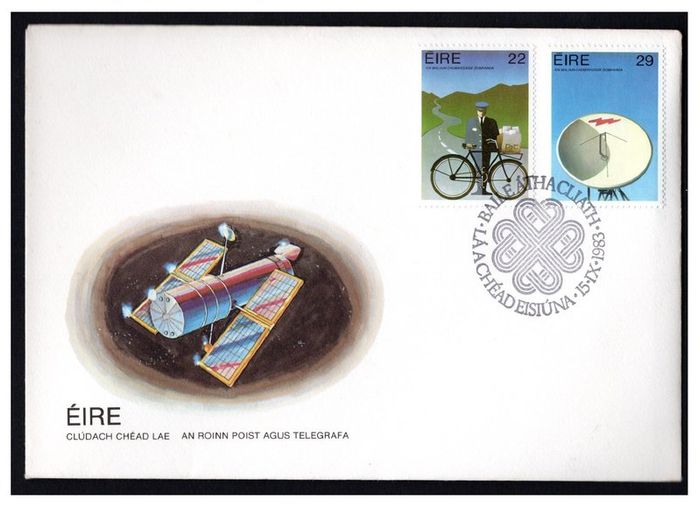 1983 Ireland World Communication Year Commemorative Stamps P&T First Day Cover (FDC)