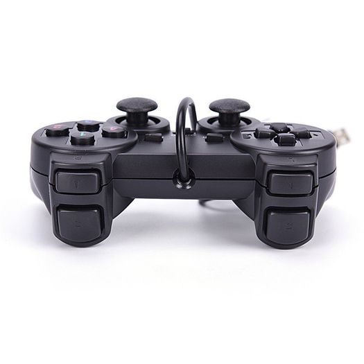 Black USB PC Computer Wired Gamepad Game Controller Joystick Rocker LR