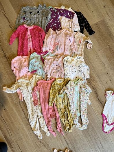 newborn and 0-3 months girls clothes over 100 items