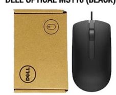 Dell MS116 Wired USB Optical Mouse 1000 dpi (New)
