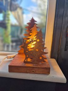 Hand crafted Christmas Lamp