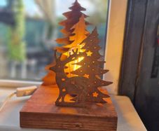 Hand crafted Christmas Lamp