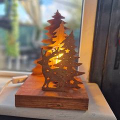 Hand crafted Christmas Lamp
