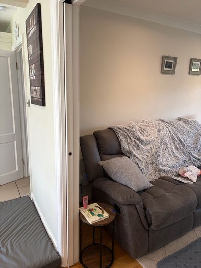 RESERVED Glass & Wood Pocket Doors with Wall Tracks | 150cm x 198cm x 6cm | Castleknock