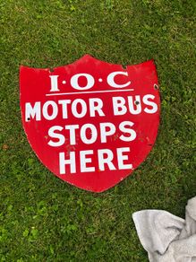 enamel sign
