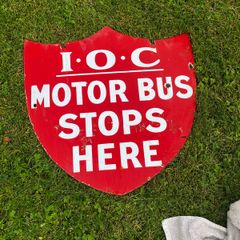 enamel sign