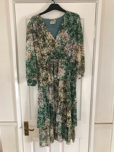 Ladies Floral Midi Dress