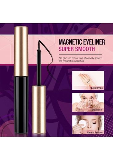 [12 Pairs] Magnetic Eyelashes and Magnetic Eyeliner Kit, Upgraded 3D Reusable Magnetic False Lashes Natural Look with 2 Liquid Eyeliner Waterproof and Applicator, No Glue Needed