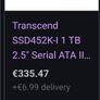 Transcend SSD452K-I | 1 TB | 2.5" Serial ATA III 3D TLC | Brand New | Can Also Post | Image 3