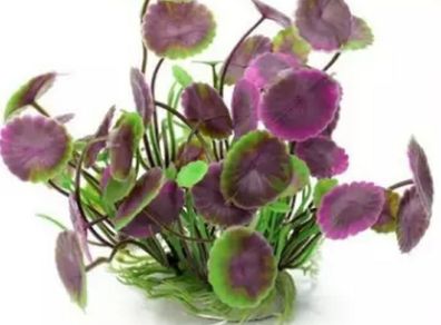Plastic Aquarium Decorations Multicolor Artificial Plants