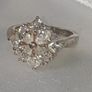 Pristine Vintage Silver & White Sapphire Ring Image 8