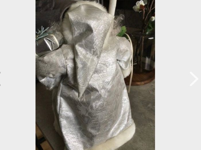 Silver Santa Tree Topper