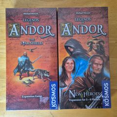 Legends of Andor Board Game Expansions Set (The Star Shield & New Heroes) - Brand New Sealed