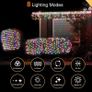 Christmas Lights 320 LED 3 x 2m Fairy Net Lights Indoor Outdoor Tree Lights String Lights Outside Lights with Timer for Xmas Garden Window Party Multicoloured Decorations | Mains Powered Image 2
