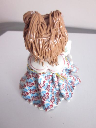 Lino Zampiva Spaghetti Hair Porcelain Girl Figurine