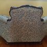Antique Victorian Mahogany Love Seat - Upholstered in Original William Morris "Willow Bough" Woven Fabric - Arts and Craft Image 7