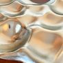 Copper Chrome Mouth-blown Glass Decorative Tray Fruit Bowl Image 9