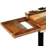 Console Table Solid Reclaimed Wood Adjustable Image 4