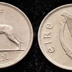 [#118] - Ireland 1968 | 6 Pence | Wolfhound | KM.13a | MS