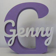 Personalized Initial Name Sign