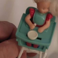 Vintage Barbie doll in Highchair (516) 1