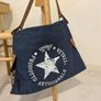 Vintage Canvas Tote Bag Navy Blue - BRAND NEW Image 3