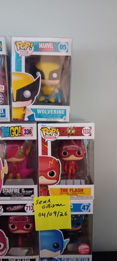 funko pops DC & Marvel