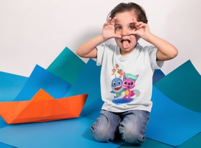 Baby shark themed t-shirt for kids great gift present idea