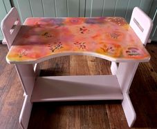 Handmade Kids Activity Table  Height Adjustable  Flat Pack (No Screws)