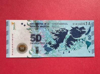 Argentina  50 Pesos  2015  Pick. 362a .  ( UNCIRCULATED ) Commemorative. Issue . Malvinas  Islands   /  Falklands  Islands . ( UNC )