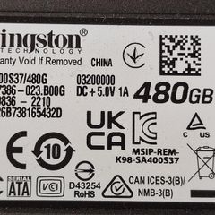 Kingston 480 Gb SSD