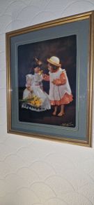 Vintage Framed Art print Betty Morris Hamilton