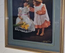 Vintage Framed Art print Betty Morris Hamilton