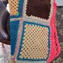 Handmade crochet Throw Kitsch Style Vintage Granny Chic Image 2