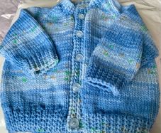 Hand knit Baby Cardigan
