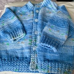 Hand knit Baby Cardigan