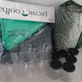 New picnic/cooler bag plastic sundae dishes and small glass bottles Image 4
