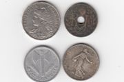 France, 4 x coins (No: 382)