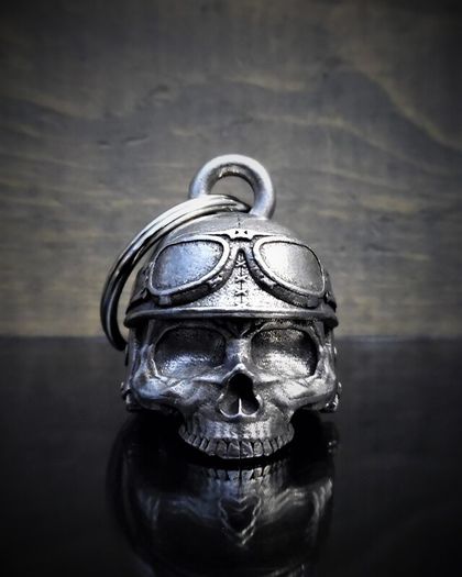 Bravo 3D Helmet Skull Guardian Spirit Bell Motorcycle Motorbike Biker Gift