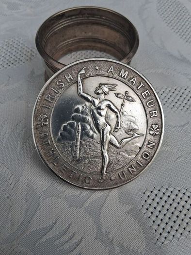 Sterling Silver Irish National Long Jump Medal 1949(48.4 grams)