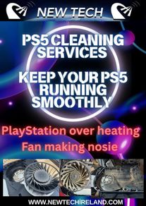 ps5, ps4 Cleaning service stop console from over heating