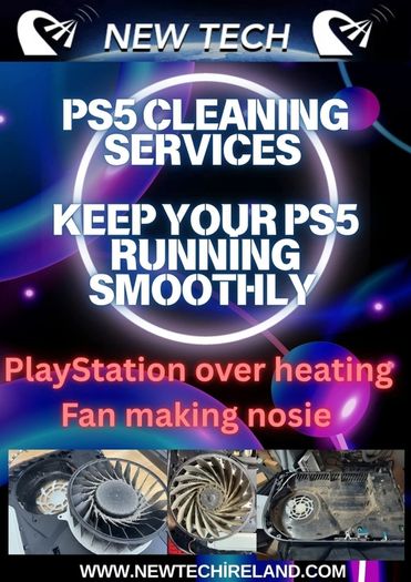 ps5, ps4 Cleaning service stop console from over heating