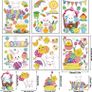 Easter Window Stickers,6 Sheet Easter Bunny Window Clings Decorations for Easter Window Display (FREE POSTAGE) Image 3